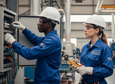 Equipe técnica da ELETROLHIT em montagem e manutenção industrial